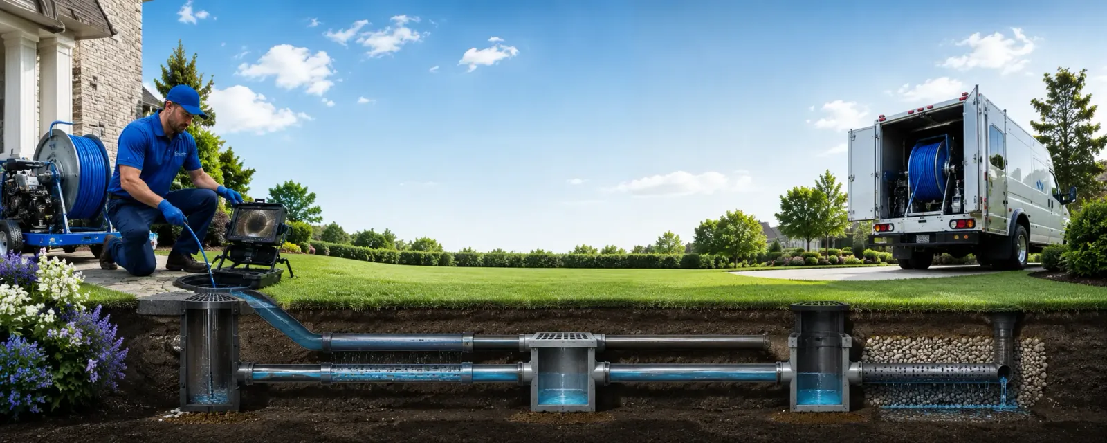 Outdoor drain cleaning information for Roxbury, VT